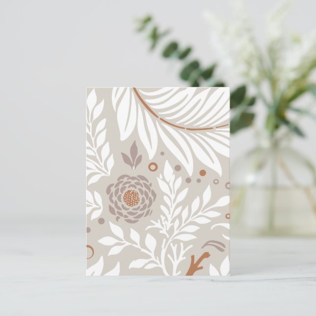 Cartão Postal Design Floral 25 (Em pé/Frente)