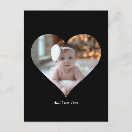 Cartão Postal Design Foto em forma de coração do seu próprio Sol