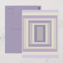 Cartão Postal Design Geométrica Da Lavanda De Cinza De De Giz