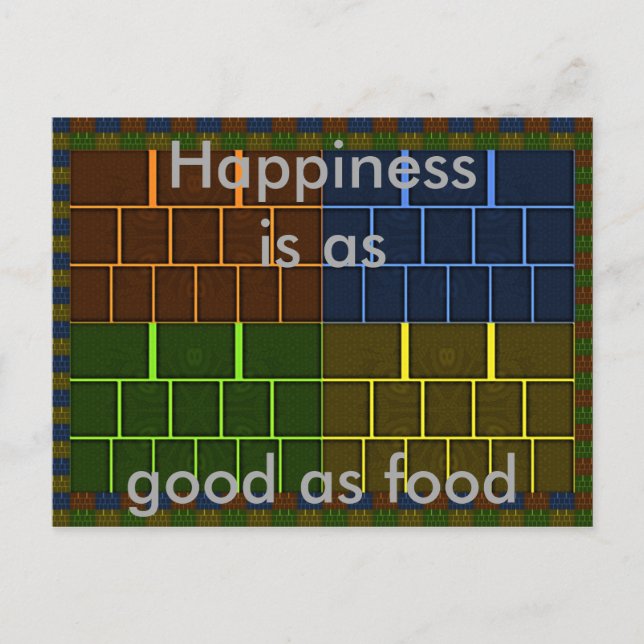 Cartão Postal Design geométrica maravilhosa da cor do arco-íris (Frente)