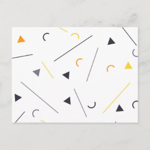 Cartão Postal Design geométrico, colorido, simples, de tendência