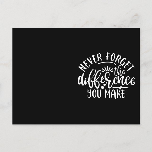 Cartão Postal Design Ideia de Apreciação do Professor (Frente)