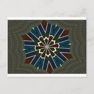 Cartão Postal Design Inspirado em Sari com Detalhes Intrincados