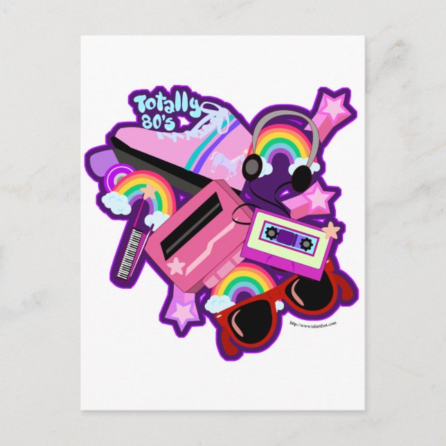 Cartão Postal Design Mega Neon 80s (Frente)