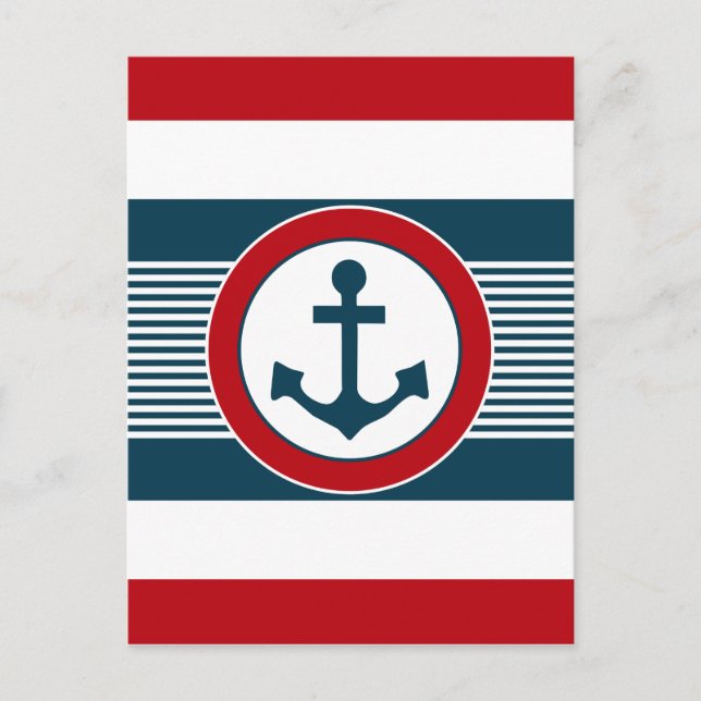 Cartão Postal Design náutico (Frente)