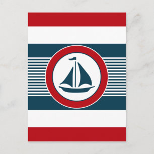 Cartão Postal Design náutico