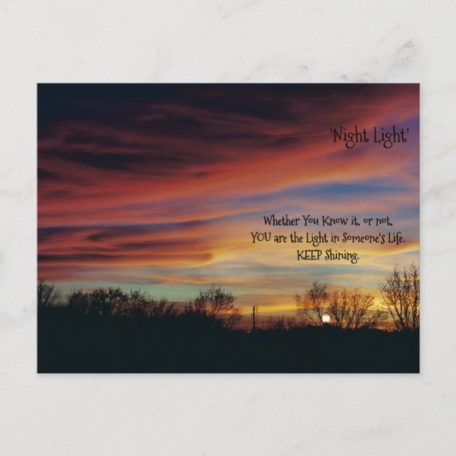Cartão Postal * design 'Noite Light' (Frente)
