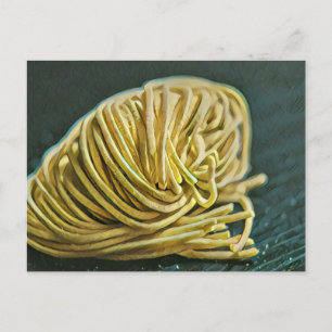 Cartão Postal design para amantes de macarrão
