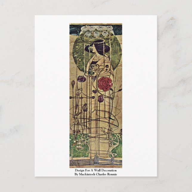 Cartão Postal Design para uma decoração de parede (Frente)