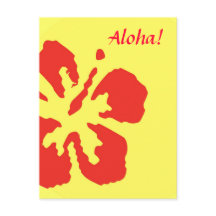 Design Personalizado da Flor Red Hibiscus