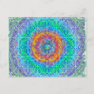 Cartão Postal design psíquica do nascer do sol infinito