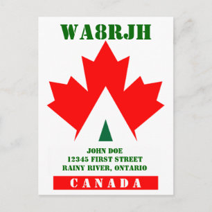 Cartão Postal Design seu próprio Sapo de operador de rádio HAM