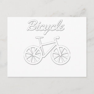 Cartão Postal Design Simples de Bicicleta