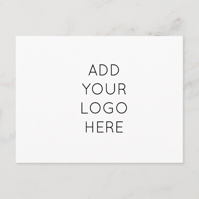 Cartão Postal Design Sua Própria Imagem Personalizada De Logotip (Frente)