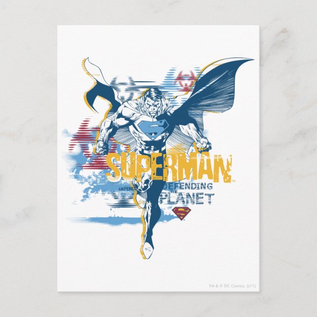 Cartão Postal Design Superman Bio (Frente)