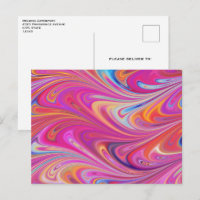 Design Trippy Cor-de-Rosa e Laranja Giratório
