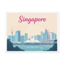 Design Viagem de Singapura Pastel