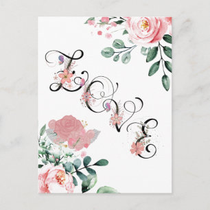 Cartão Postal Designer de Cartão-postal de Primavera bonito/Fé