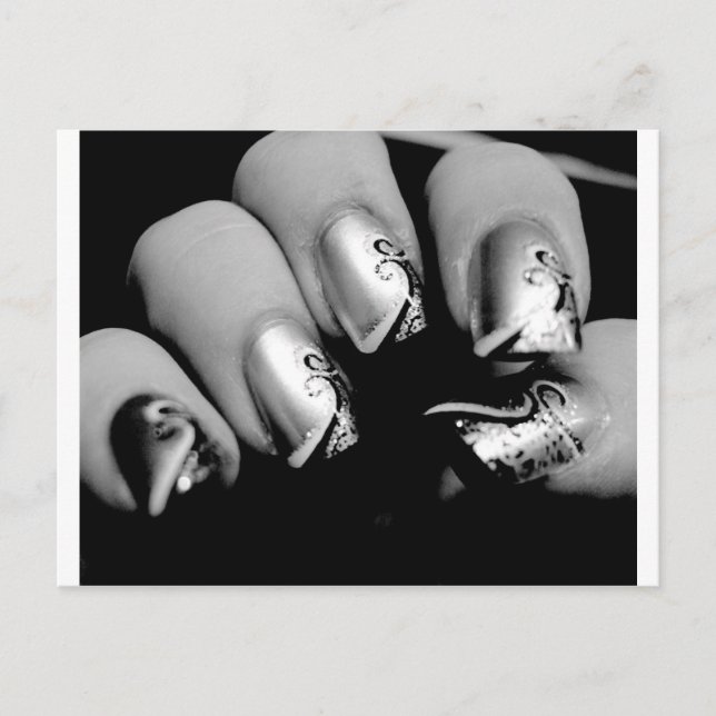 Cartão Postal Designer Fingernails (Frente)