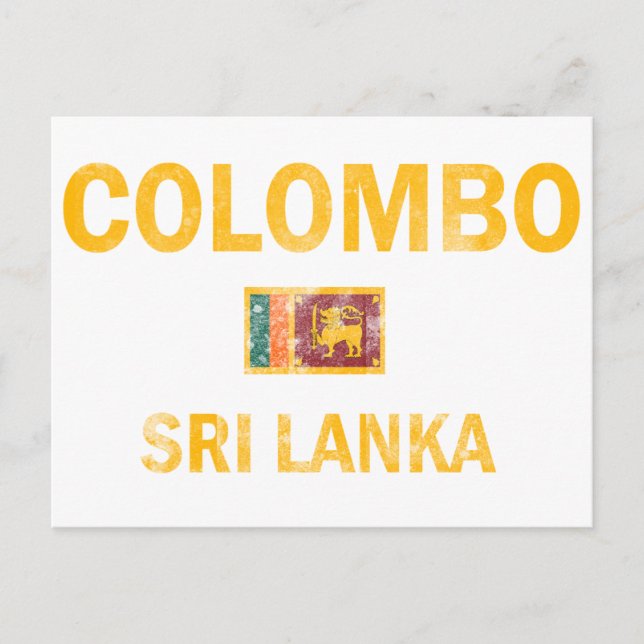 Cartão Postal Designs Colombo Sri Lanka (Frente)
