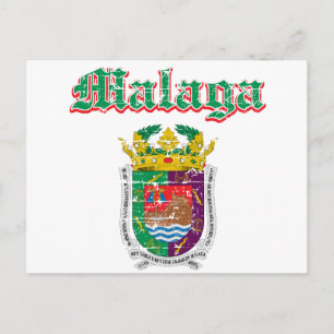 Cartão Postal Designs da Cidade de Málaga