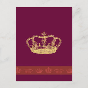 Cartão Postal Designs da Coroa