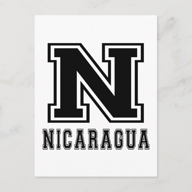 Cartão Postal Designs da Nicarágua (Frente)