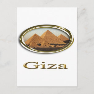 Cartão Postal Designs das Pirâmides Giza