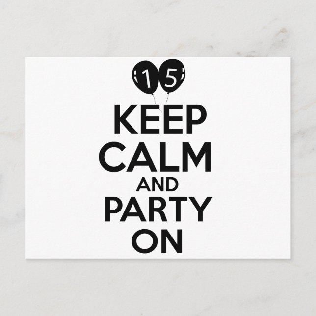 Cartão Postal designs de 15 ano (Frente)