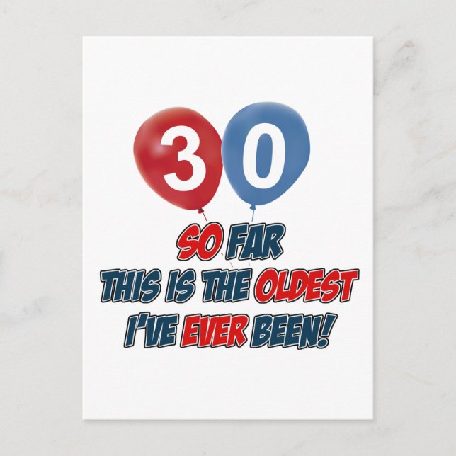 Cartão Postal designs de 30 ano (Frente)