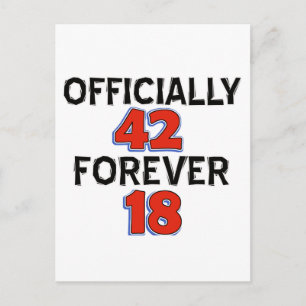 Cartão Postal designs de 42 anos