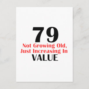 Cartão Postal designs de aniversário de 79 anos