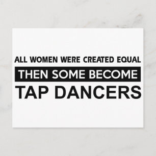 Cartão Postal Designs de dança de toque legal