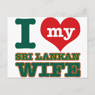 Cartão Postal Designs de esposa do Sri Lanka