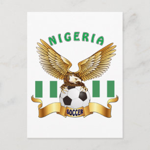 Cartão Postal Designs de futebol da Nigéria