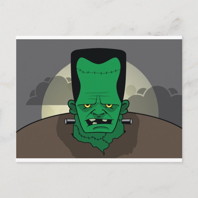 Cartão Postal Designs de Halloween (Frente)