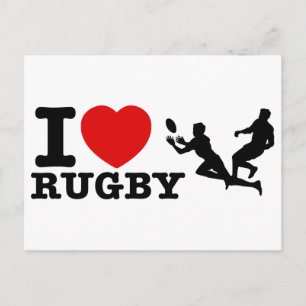Cartão Postal Designs de Rugby