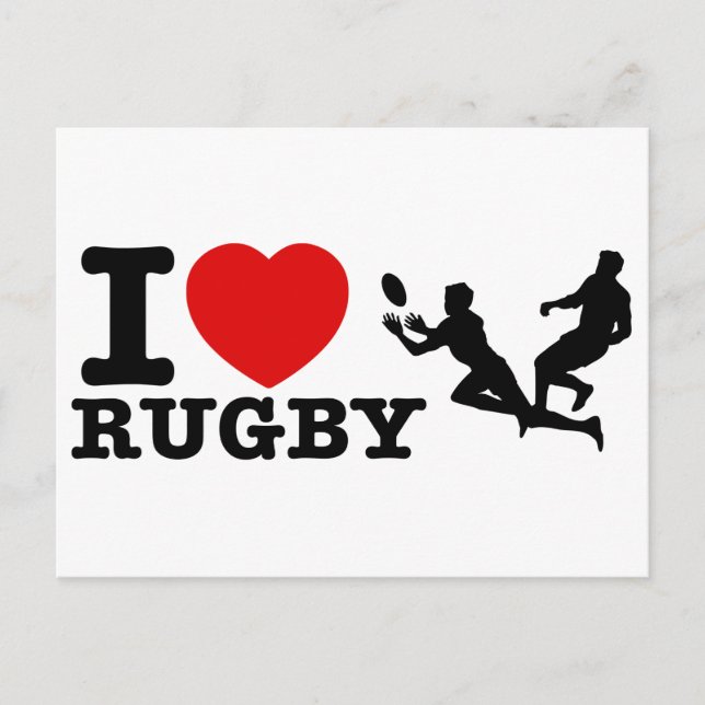 Cartão Postal Designs de Rugby (Frente)