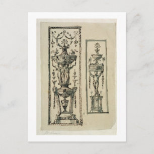 Cartão Postal Designs desenhadas para painéis ornamentados (cane