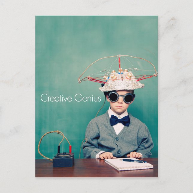 Cartão Postal Designs do Creative Genius (Frente)