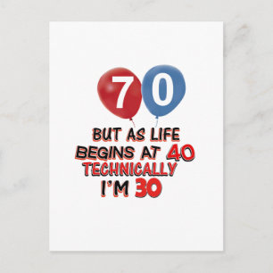 Cartão Postal designs engraçadas de 70