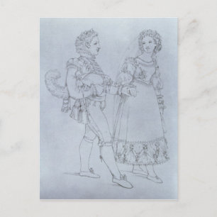 Cartão Postal Designs Fígaro e Susanna da ópera