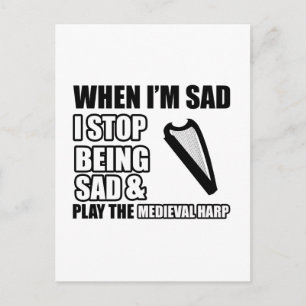 Cartão Postal Designs Harp legal