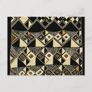 Cartão Postal Designs inspirados por Kuba Africano