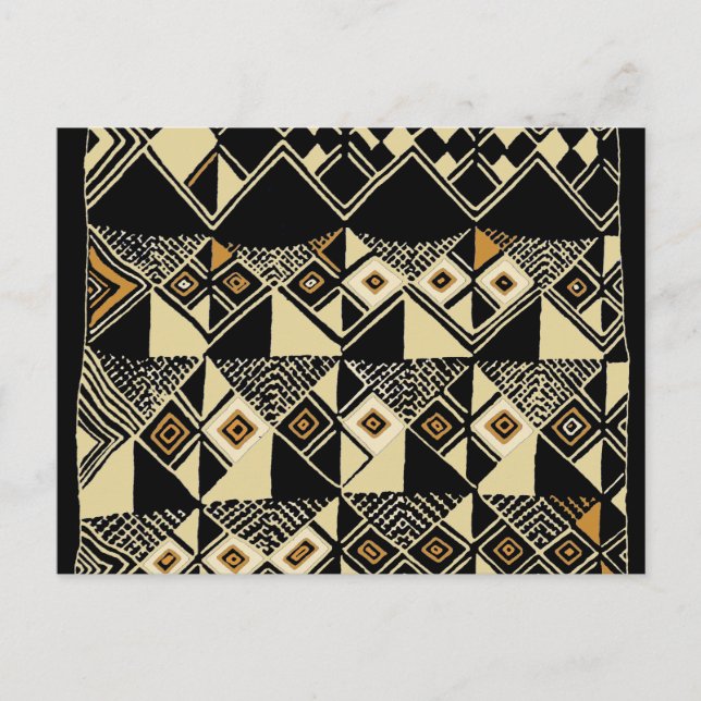 Cartão Postal Designs inspirados por Kuba Africano (Frente)