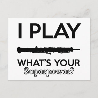 Cartão Postal designs legal para oboé