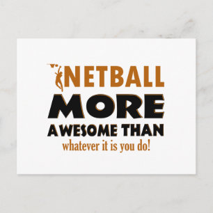 Cartão Postal Designs Netball legal