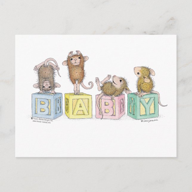 Cartão Postal Designs para mouse doméstico® (Frente)