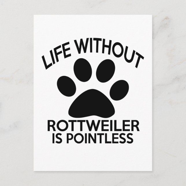 CARTÃO POSTAL DESIGNS ROTTWEILER (Frente)