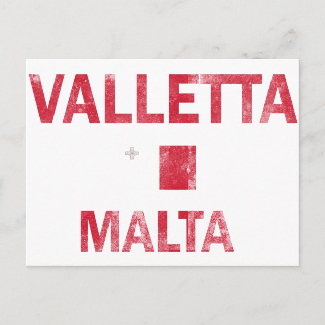 Cartão Postal Designs Valletta Malta (Frente)